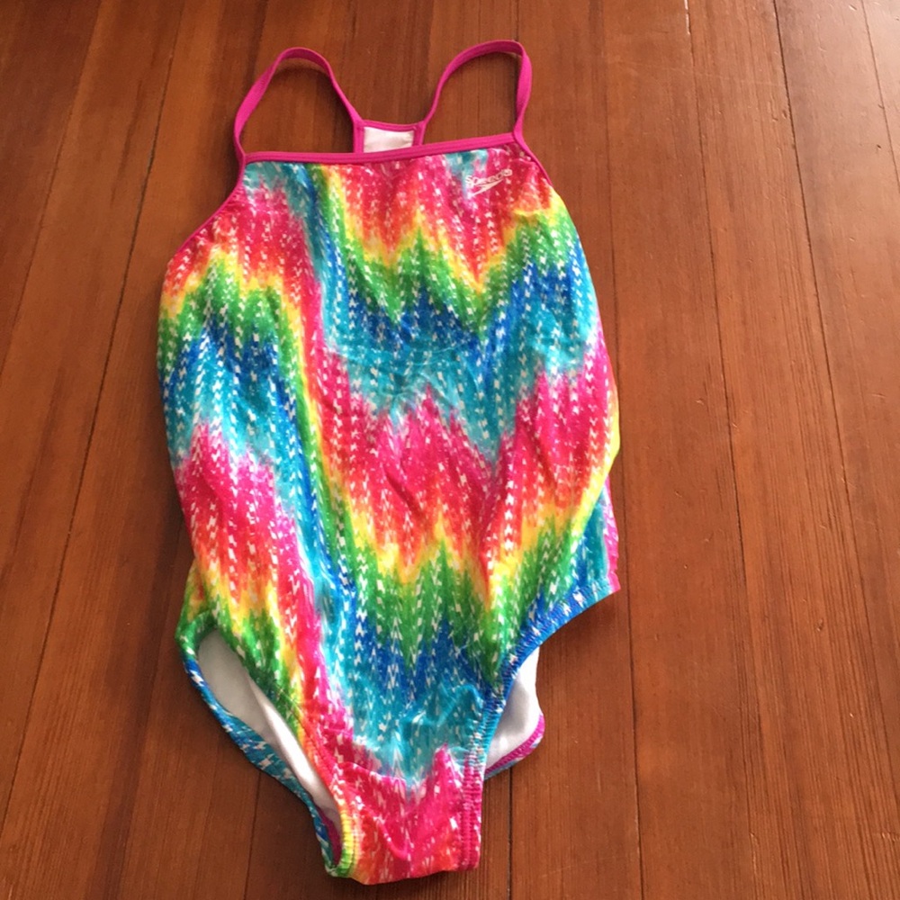 Rainbow, one piece swimsuit